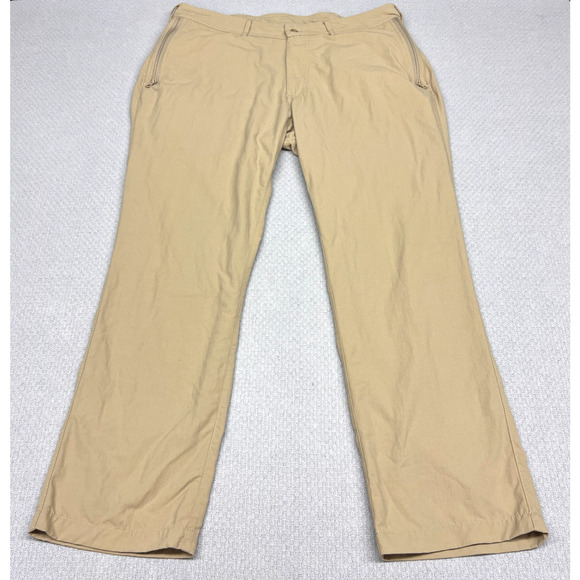 Clothing Arts 36x30 Black P^Cubed Pick Pocket Proof Pants Khaki Travel Chino - Picture 1 of 10